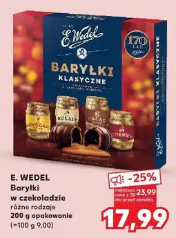 Kaufland Baryłki w czekoladzie E.Wedel oferta
