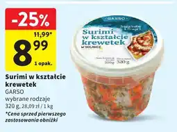 Intermarche Surimi w kształcie krewetek Garso oferta