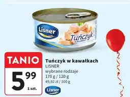 Intermarche Tuńczyk w kawałkach Lisner oferta