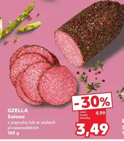 Kaufland Salami z papryką Gzella oferta