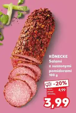 Kaufland Salami z suszonymi pomidorami Könecke oferta