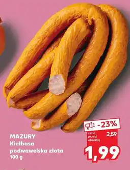 Kaufland Kiełbasa podwawelska złota Mazury oferta
