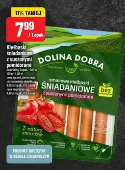 Polomarket Kiełbaski śniadaniowe z suszonymi pomidorami Dolina Dobra oferta