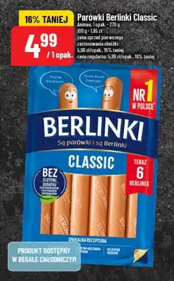 Polomarket Parówki Berlinki Classic Animex oferta