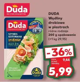 Kaufland Wędliny drobiowe w plastrach Duda oferta