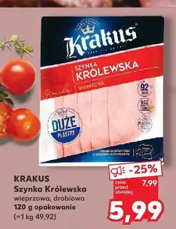 Kaufland Szynka Królewska wieprzowa Krakus oferta