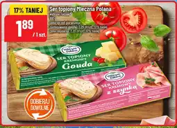 Polomarket Ser topiony kremowy gouda/z szynką Mleczna Polana oferta
