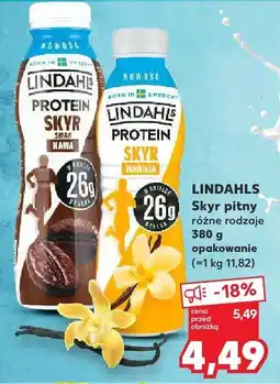 Kaufland Skyr proteinowy różne rodzaje Lindahls oferta