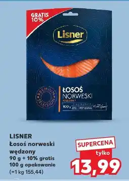 Kaufland Łosoś norweski wędzony Lisner oferta