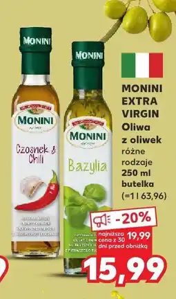 Kaufland Oliwa z oliwek extra virgin czosnek&chili Monini oferta