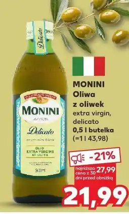 Kaufland Oliwa z oliwek extra virgin delicato Monini oferta