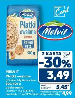 Kaufland Płatki owsiane górskie Melvit oferta