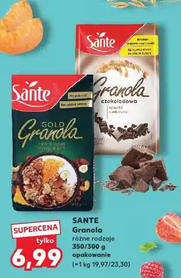 Kaufland Granola różne rodzaje Sante oferta