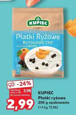 Kaufland Płatki ryżowe błyskawiczne Kupiec oferta