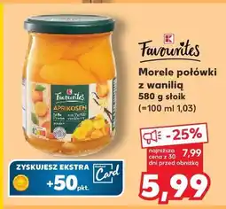 Kaufland Morele - połówki z wanilią Favourites oferta