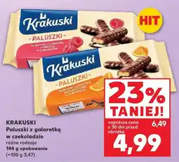 Kaufland Paluszki w czekoladzie z galaretką różne rodzaje Krakuski oferta