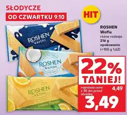 Kaufland Wafle różne rodzaje Roshen oferta