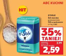 Kaufland Sól morska gruboziarnista O'Sole oferta