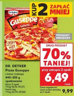 Kaufland Pizza Giuseppe różne rodzaje Dr. Oetker oferta