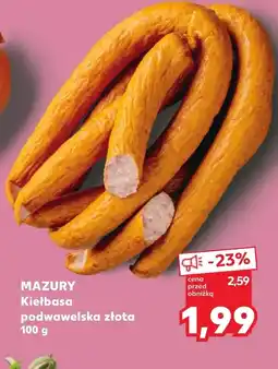 Kaufland Kiełbasa podwawelska Mazury oferta
