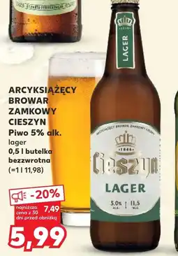 Kaufland Piwo Browar Zamkowy oferta