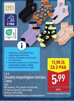 ALDI Skarpety antypoślizgowe oferta