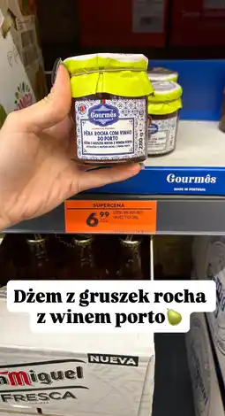 Biedronka Dżem z gruszek rocha z winem porto Gourmés oferta