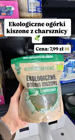 Biedronka Ekologiczne ogórki kiszone z Charsznicy Kwaśni Bohaterowie oferta