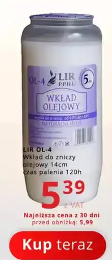 Poczta Polska LIR OL-4 Wkład do zniczy olejowy 14cm oferta