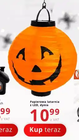 Poczta Polska Papierowa latarnia z LED, dynia oferta