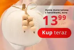 Poczta Polska Dynia materiałowa z koralikami, ecru oferta
