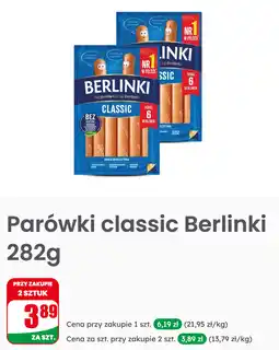 Dino Parówki classic Berlinki 282g oferta
