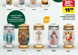 Carrefour Lampion szklany z wkładem parafinowym 36h oferta