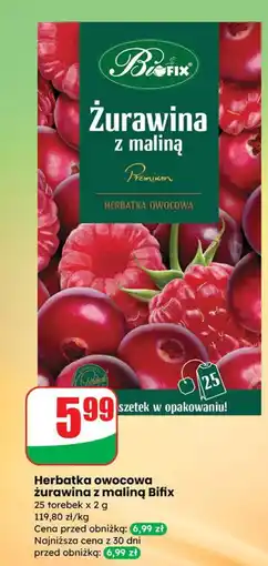 Dino Herbata owocowa żurawina z maliną Bifix oferta