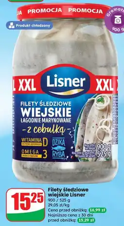 Dino Filety śledziowe wiejskie z cebulką Lisner oferta