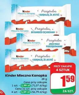 Dino Batonik Kinder Mleczna Kanapka oferta