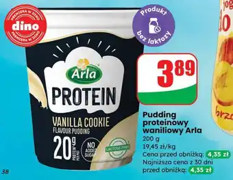 Dino Pudding proteinowy waniliowy Arla oferta