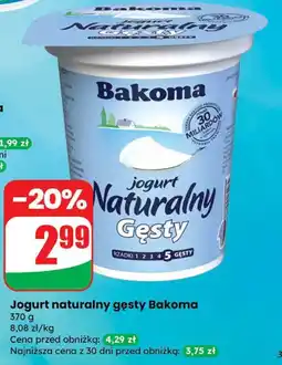 Dino Jogurt naturalny gęsty Bakoma oferta
