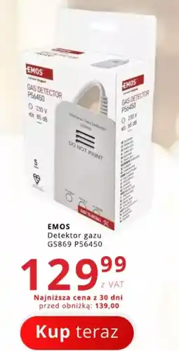 Poczta Polska EMOS Detektor gazu GS869 P56450 oferta