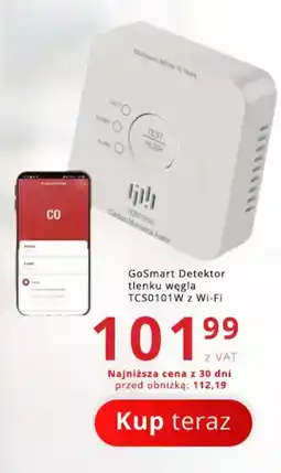 Poczta Polska GoSmart Detektor tlenku węgla TCS0101W z Wi-Fi oferta