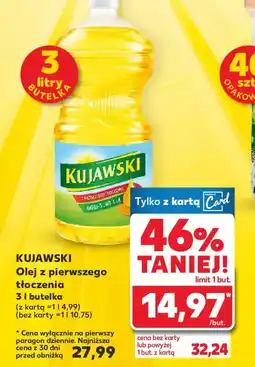 Kaufland Olej Kujawski z pierwszego tłoczenia oferta