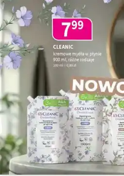 Drogerie Polskie Cleanic kremowe mydła w płynie oferta