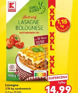 Kaufland Lasagne Bolognese oferta