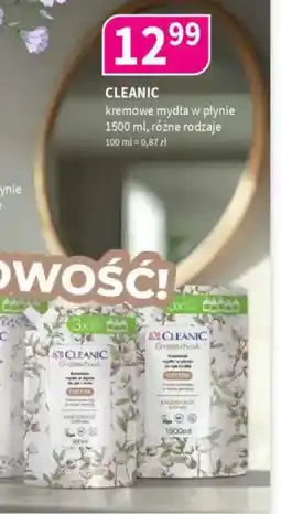 Drogerie Polskie Cleanic kremowe mydła w płynie oferta