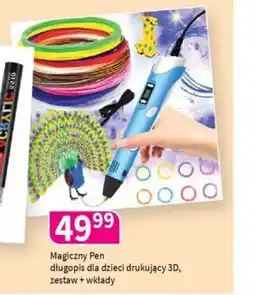 Drogerie Polskie Magiczny Pen długopis dla dzieci drukujący 3D, zestaw + wkłady oferta