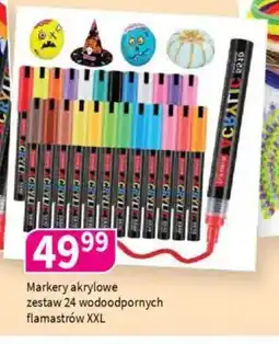 Drogerie Polskie Markery akrylowe zestaw 24 wodoodpornych flamastrów XXL oferta