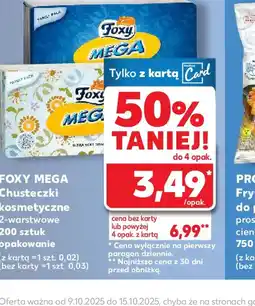 Kaufland Foxy Mega Chusteczki kosmetyczne oferta
