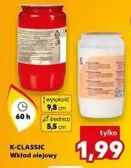 Kaufland Wkład olejowy 60 h biały K-Classic oferta