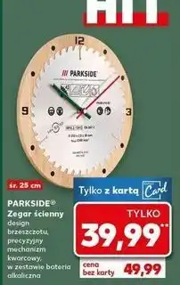 Kaufland Zegar 25 cm Parkside oferta