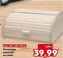 Kaufland Pojemnik na chleb drewniany 40 x 28 18 cm oferta
